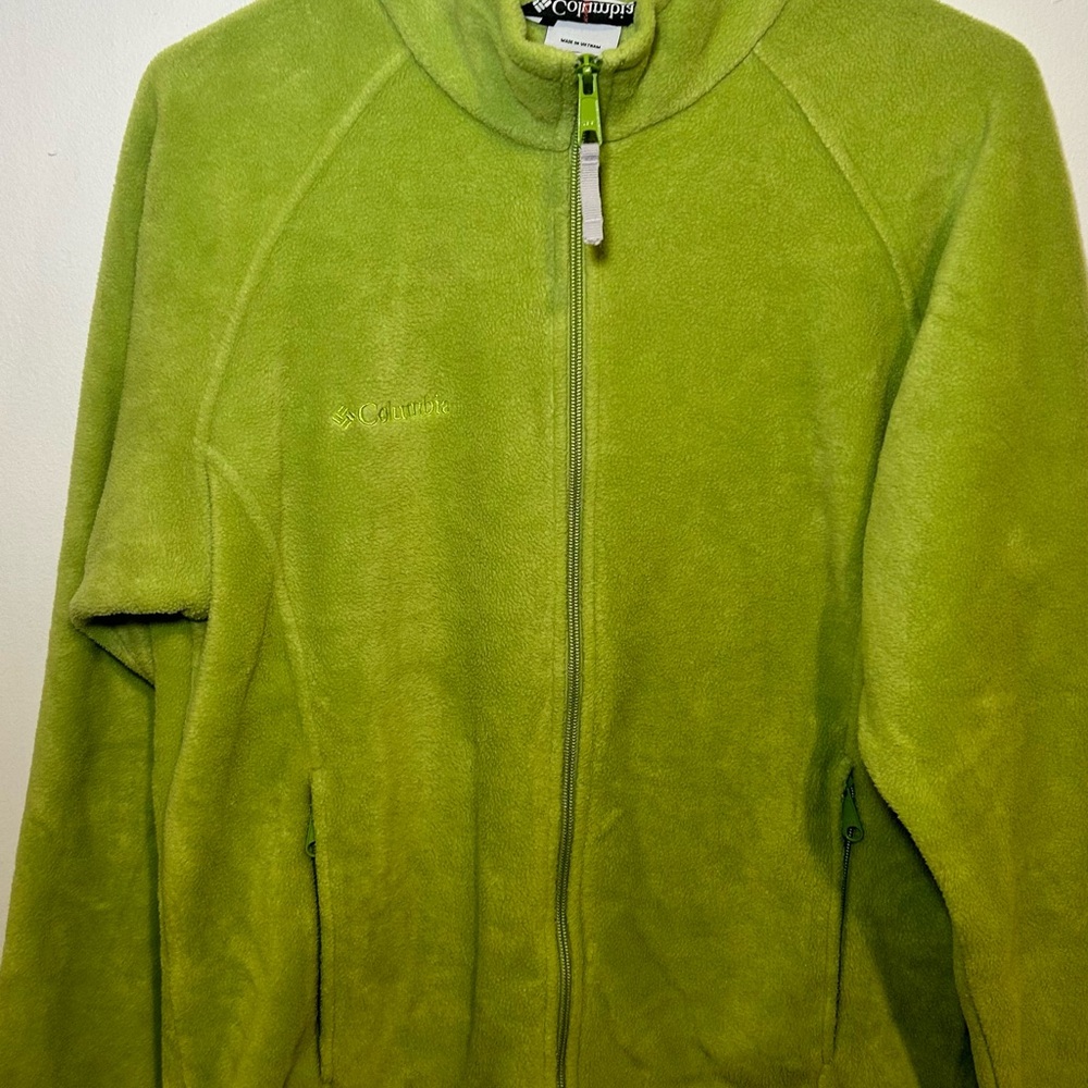 Columbia Lime Green Women's Fleece Jacket